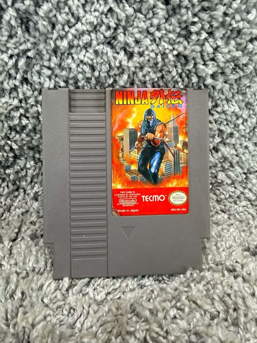 Ninja Gaiden Nintendo Entertainment System (NES) Cartridge